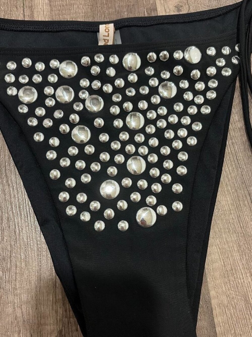 Jaded London Silvra Studded Bikini Top And Bottoms Set - Picture 2 of 5
